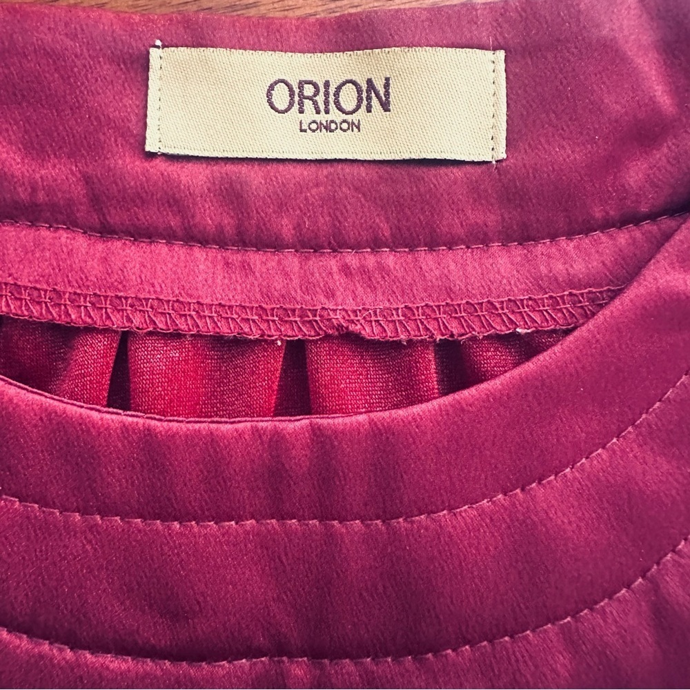 Women’s Orion London Burgundy Floral Mini Dress XS / Small - Picture 4 of 9